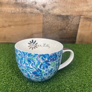 Lilly Pulitzer Ceramic Coffee Mug Colorful Floral‎ Print Novelty Cup